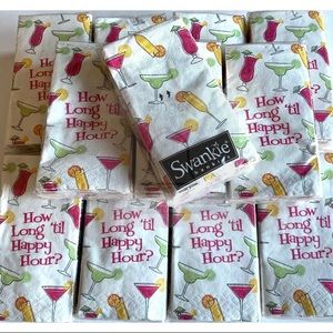 SWANKIE HANKIES TISSUES HAPPY HOUR - 20 PACKS